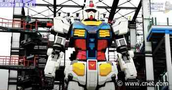 This 25-ton Gundam robot in Japan can move its arms and legs     - CNET