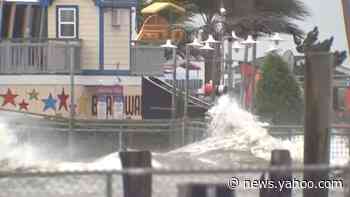 Whoa! Kemah Boardwalk pounded by storm surge