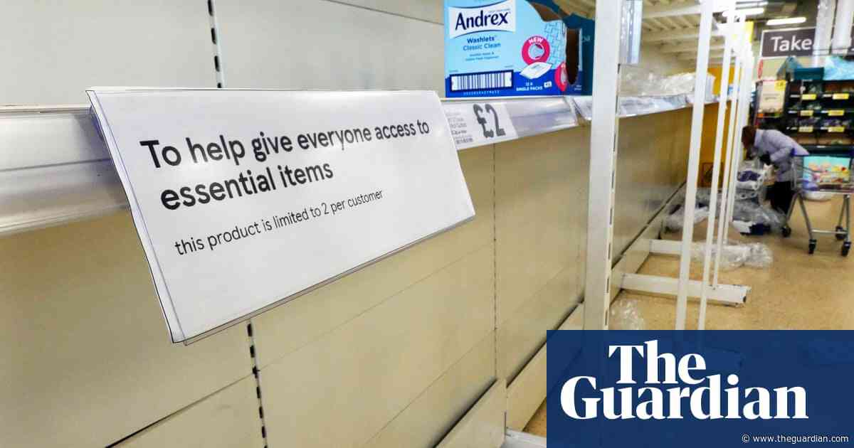Toilet roll sales rise by more than a fifth amid new UK Covid-19 restrictions