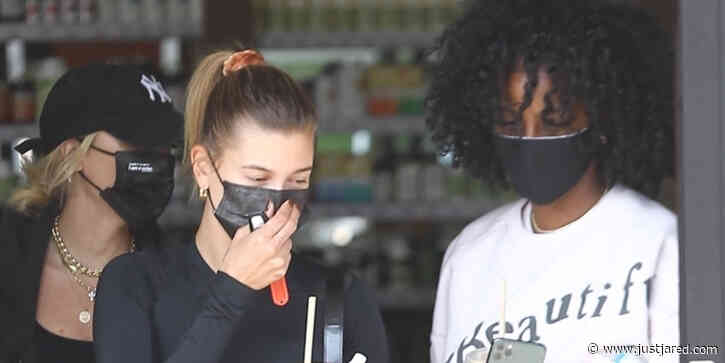 Hailey Bieber Bares Her Midriff For Dinner Out With Friends