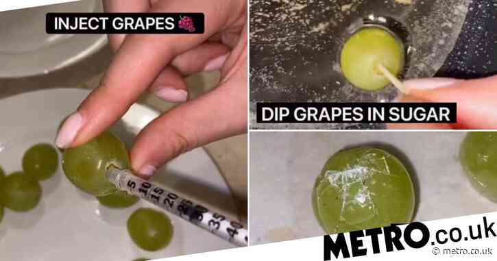 Easy hack turns grapes into delicious boozy vodka sweets