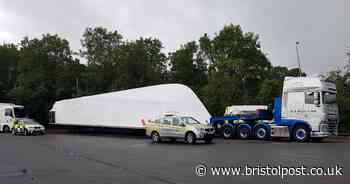 Massive yacht towed down M5 through Bristol and Somerset