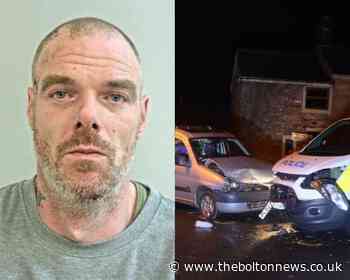 Drunk and drugged-up driver threw electric heater at pursuing officers