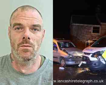 Drunk and drugged-up driver threw electric heater at pursuing officers