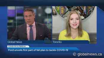 Ford unveils first part of fall plan to tackle COVID-19