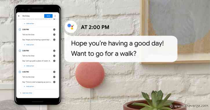 Google Assistant’s new Workday routine can bug you to take care of yourself