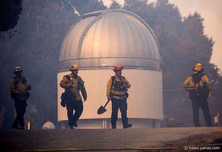 California firefighters make stand to save famed observatory, homes