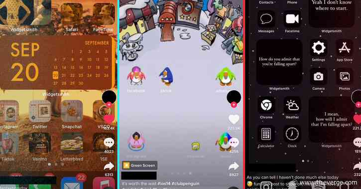 Custom iOS 14 widgets have become a TikTok flex