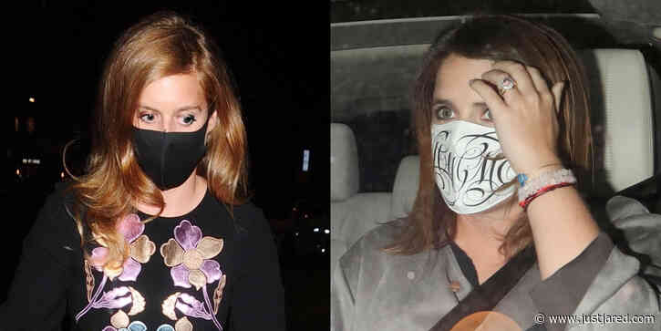Princess Beatrice & Princess Eugenie Wear Face Masks for Night Out Together!
