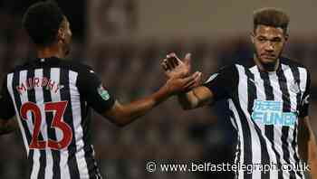 Joelinton at the double as Newcastle put seven past League Two Morecambe