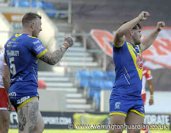 The Warrington Wolves Agadoo Challenge Cup try celebration - Warrington Guardian