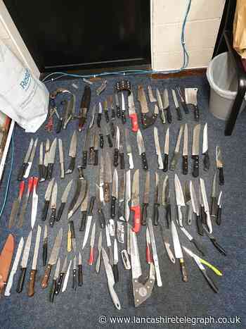 105 knives thrown in Darwen police knife bin