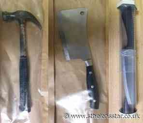 Meat cleaver among weapons seized after police stop car - St Helens Star
