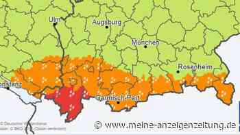 Warnung vor Erdrutschen und Überflutungen: Einem Landkreis in Bayern droht tagelang erhebliches Unwetter