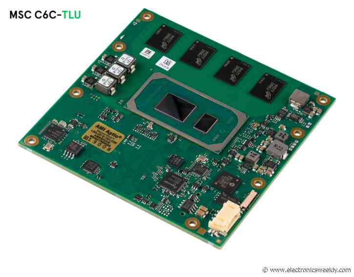 Avnet releases COM Express modules based on Tiger Lake UP3