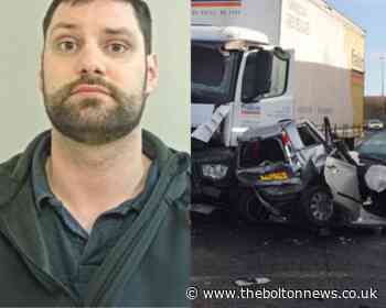Distracted lorry driver jailed after killing woman in M58 pile-up