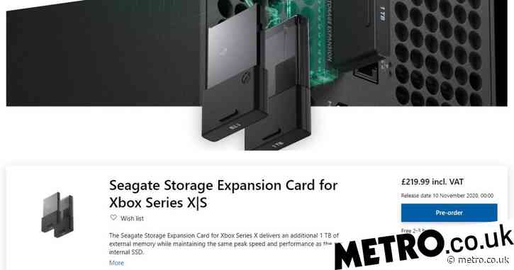 Xbox Series X Storage Expansion Card is £220 – only £30 less than Xbox Series S