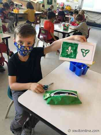 École Notre-Dame-du-Sault students and staff celebrate their Francophone pride