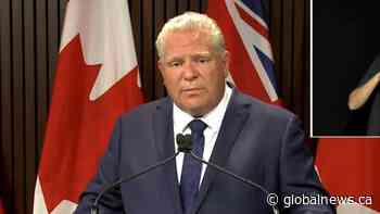 Coronavirus: Ford addresses concern about COVID-19 testing capacities in southwestern Ontario