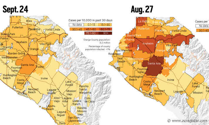 Coronavirus: Six new deaths reported in Orange County on Sept. 24