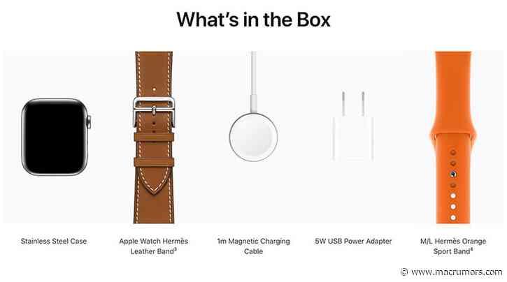 Apple Removes 5W Power Adapter From Apple Watch Edition and Apple Watch Hermès