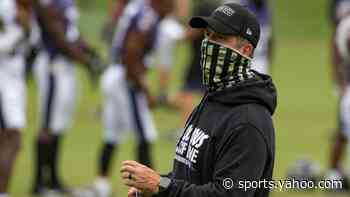 John Harbaugh calls coaching and teaching with a mask 'challenging' - Yahoo Sports
