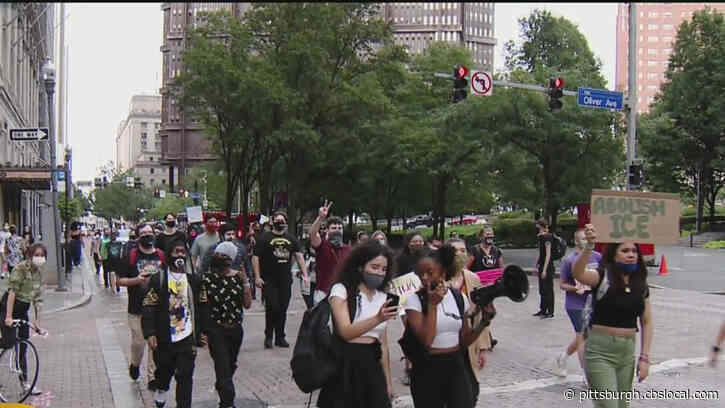 Two Protests March Through Downtown Pittsburgh