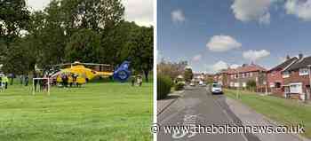 Police hunt for four men involved in a stabbing in Breightmet