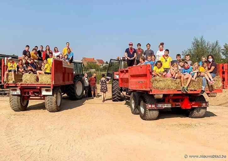 KLJ Groot-Orsmaal de boer op tijdens startdag