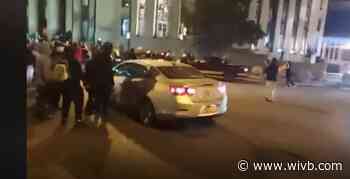 Driver arrested after protester was struck by vehicle in Niagara Square