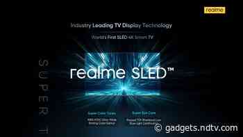 Realme SLED 4K Smart TV With 55-Inch Screen Size Launching in India Soon