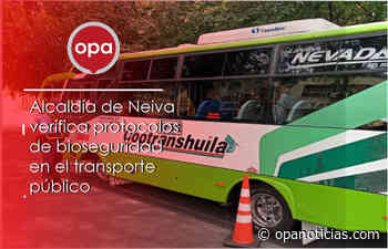 Alcaldía de Neiva verifica protocolos de bioseguridad en el transporte público - Opanoticias