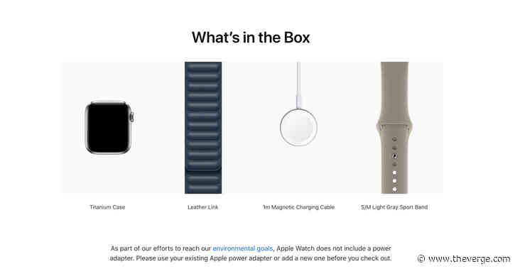 Apple reverses course, removes charging brick from Apple Watch Edition and Hermès