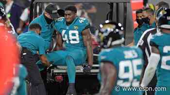 Jaguars LB Jacobs tears ACL, out for season