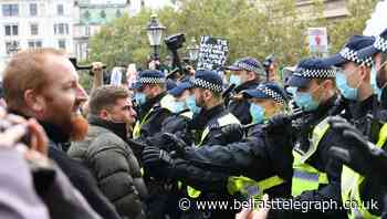 10 people arrested at central London anti-lockdown demonstrations