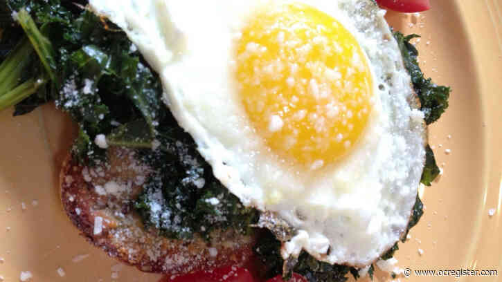 Recipe: Kale and sunny-side-up eggs team up for a delicious breakfast — or lunch or dinner