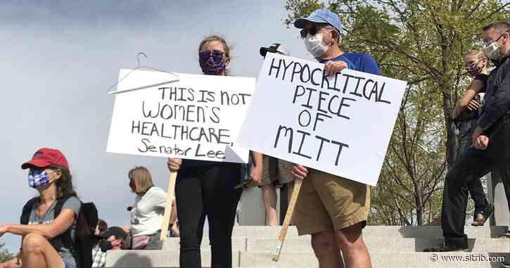 March through downtown Salt Lake City encourages Mitt Romney, Mike Lee to tap brakes on Ginsburg replacement