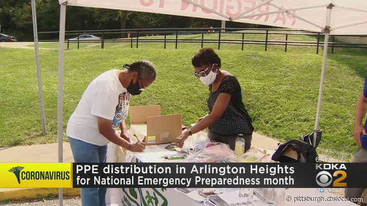 PPE Distribution Held In Arlington Heights For National Emergency Preparedness Month