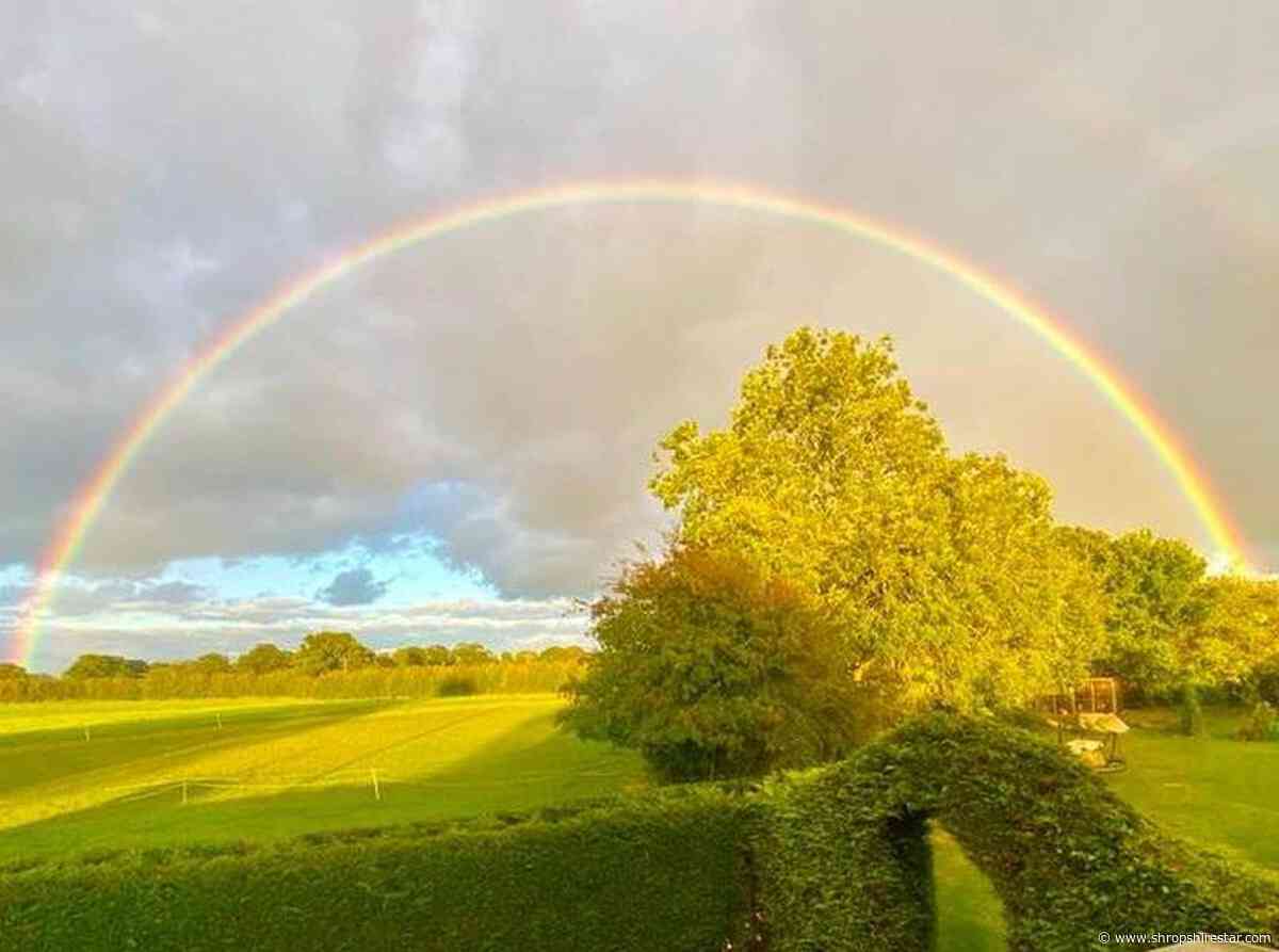 Dazzling rainbow over Shropshire as September showers announce autumn - shropshirestar.com
