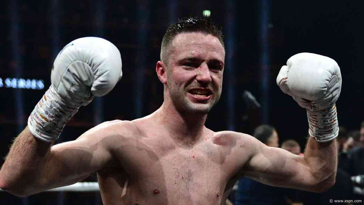 Josh Taylor retains his IBF and WBA junior welterweight titles with a first-round KO of Apinun Khongsong on Saturday.