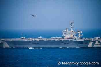 USS Vinson Flies F-35s & Quietly Readies For New Refueling Drone