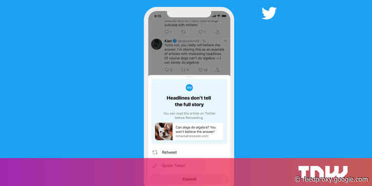 Twitter will soon call you out for retweeting articles you haven’t actually read