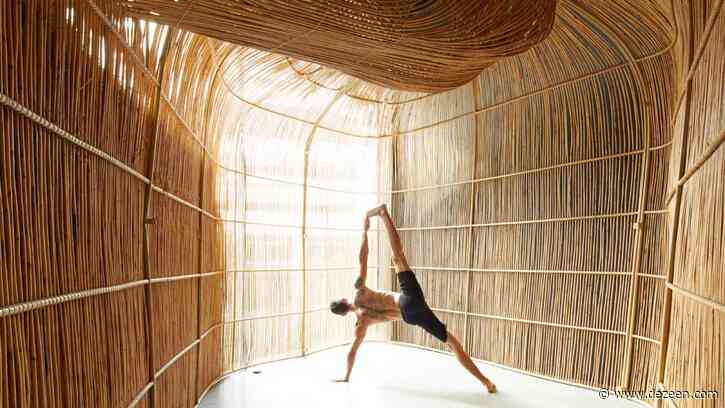 Rattan yoga pods create "space of captivating calmness" for studio in Bangkok