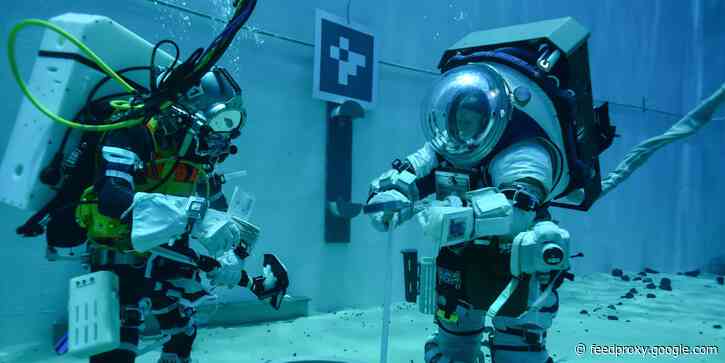 Astronauts are testing NASA's new spacesuits underwater as the agency pushes toward the next moon landing