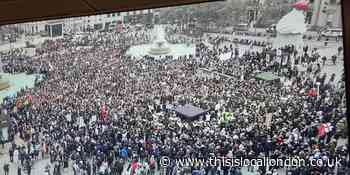 Police disperse Trafalgar Square anti-lockdown protests
