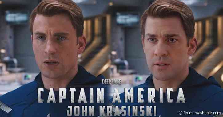 This wild 'Avengers' deepfake imagines John Krasinski as Captain America