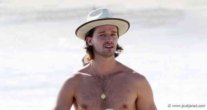 Patrick Schwarzenegger Looks Fit Going Shirtless at the Beach!