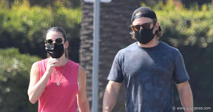 Lea Michele Gets in Some Fresh Air with Hubby Zandy Reich