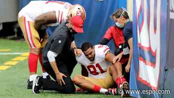 TE Reed, CB Moseley latest injured for 49ers
