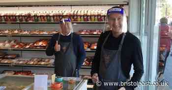 Corrie stars work three hour shift at Somerset butchers